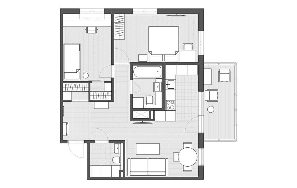 爆改二手房，只花了10萬打造一家三口專屬幸福