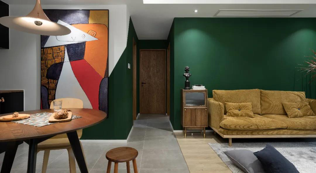 75㎡谷倉門廚房+休閑陽臺，這個家洋氣死了	