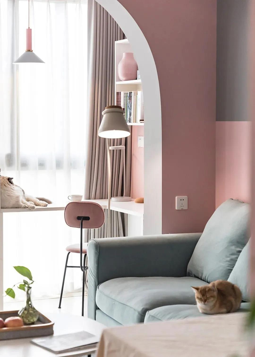 氣質(zhì)女神の喵嗚宅，66㎡精致搭配不輸家居雜志