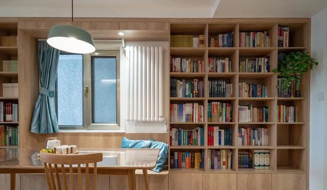 一家四口大容量日系小清新之家，把圖書館搬回家	