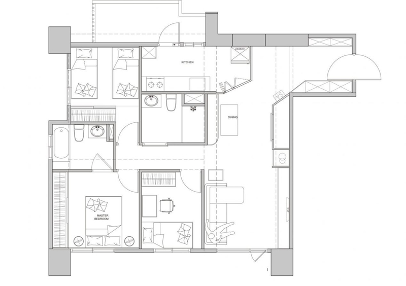 處女座屋主95㎡二手房大翻新，有娃，還能做到0雜物，給設(shè)計師加雞腿~C