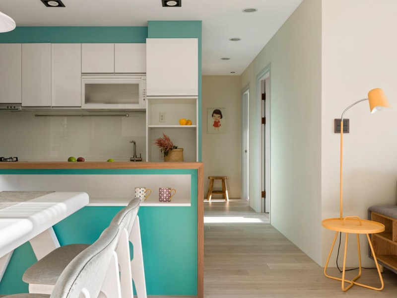 天空藍(lán)+牛奶白，絕美北歐風(fēng)打造85㎡超高性價(jià)比三居室，挑動(dòng)你的視覺神經(jīng)