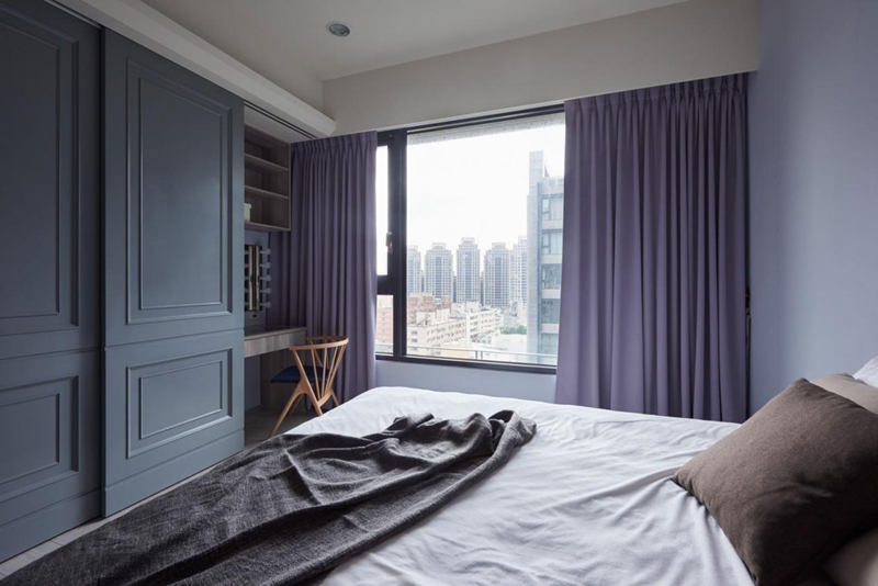 天空藍+牛奶白，絕美北歐風打造85㎡超高性價比三居室，挑動你的視覺神經