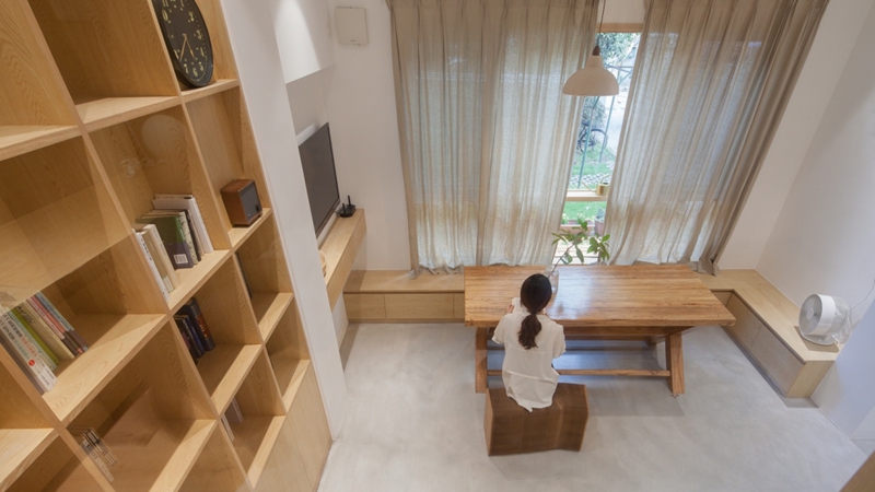 上海里弄45㎡老房改造設(shè)計(jì)，1.5倍面積擴(kuò)充，清新小資親子宅！