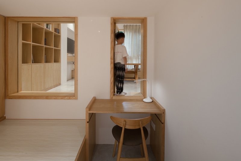 上海里弄45㎡老房改造設(shè)計(jì)，1.5倍面積擴(kuò)充，清新小資親子宅！