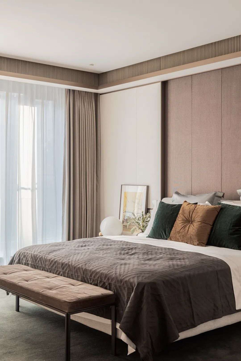 199㎡帶有藝術色彩的輕奢風，溫馨獨特的三口之家。