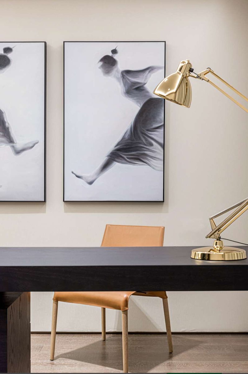 199㎡帶有藝術色彩的輕奢風，溫馨獨特的三口之家。