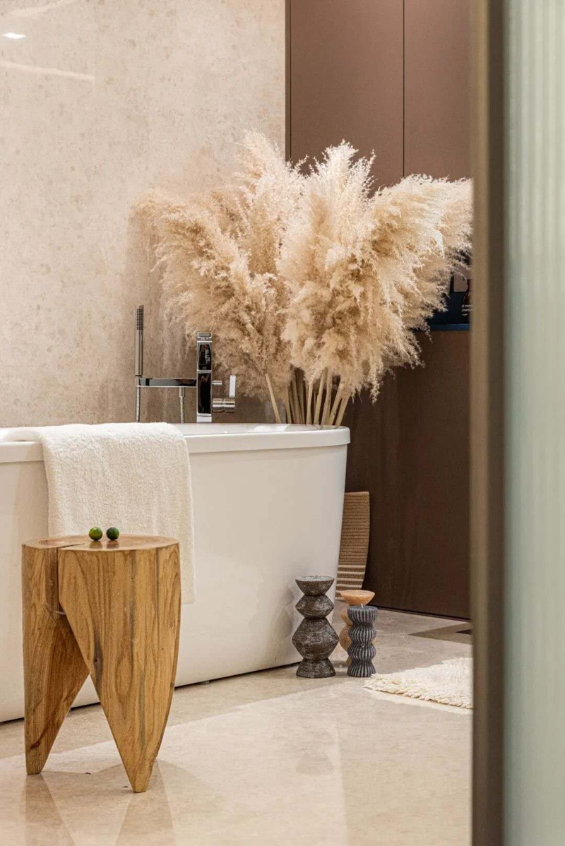 199㎡帶有藝術色彩的輕奢風，溫馨獨特的三口之家。