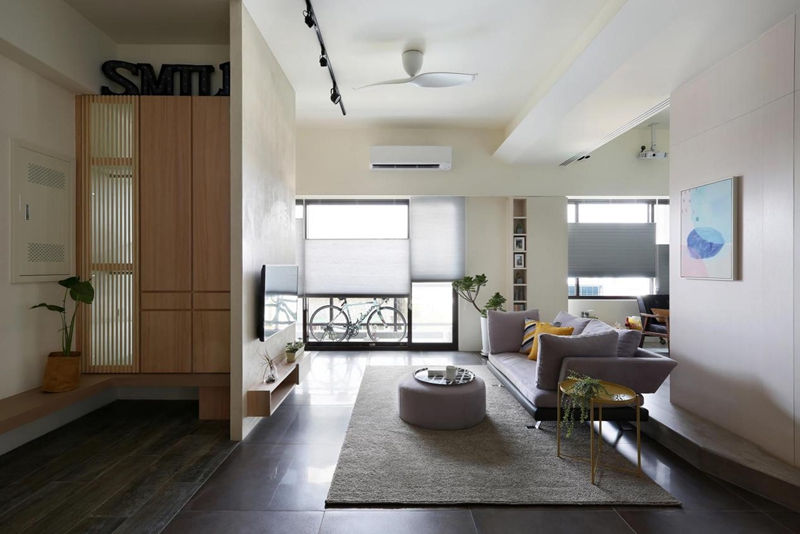 現代簡約搭配童趣的三口之家：100㎡進來學就對了！