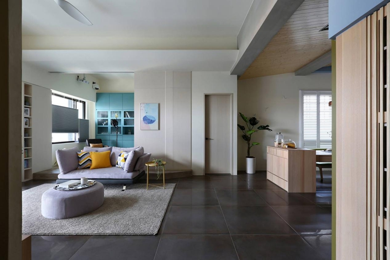 現代簡約搭配童趣的三口之家：100㎡進來學就對了！