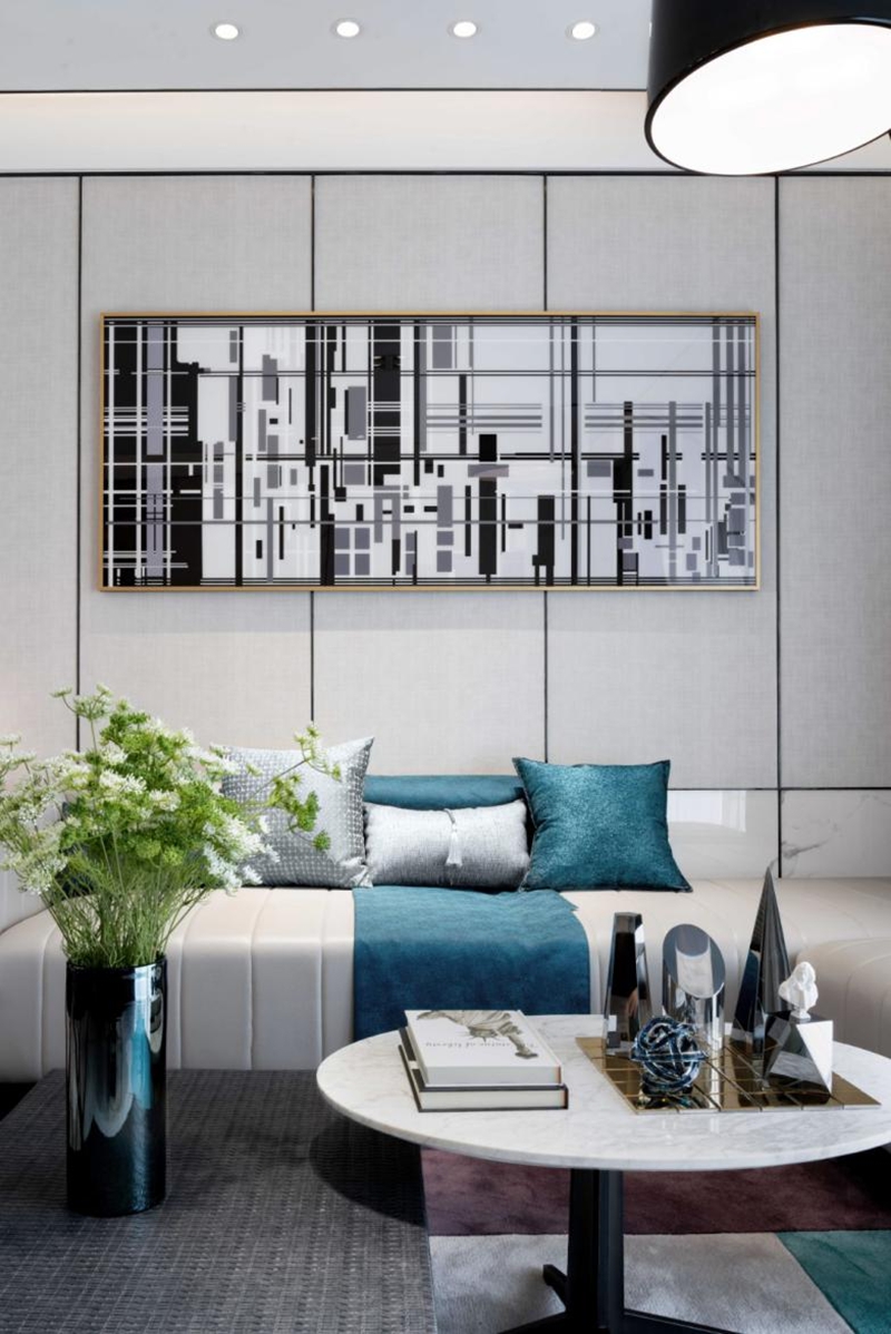 120㎡高級現代四居室，全屋層次分明，要的就是這個效果