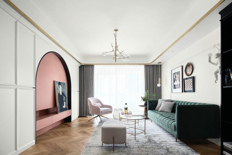 140㎡超柔美的輕奢三居室，優雅溫馨太醉人！