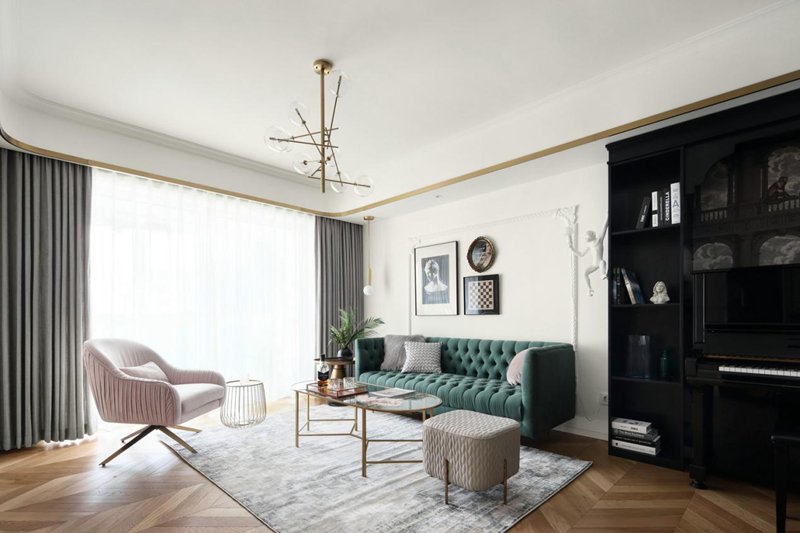 140㎡超柔美的輕奢三居室，優雅溫馨太醉人！