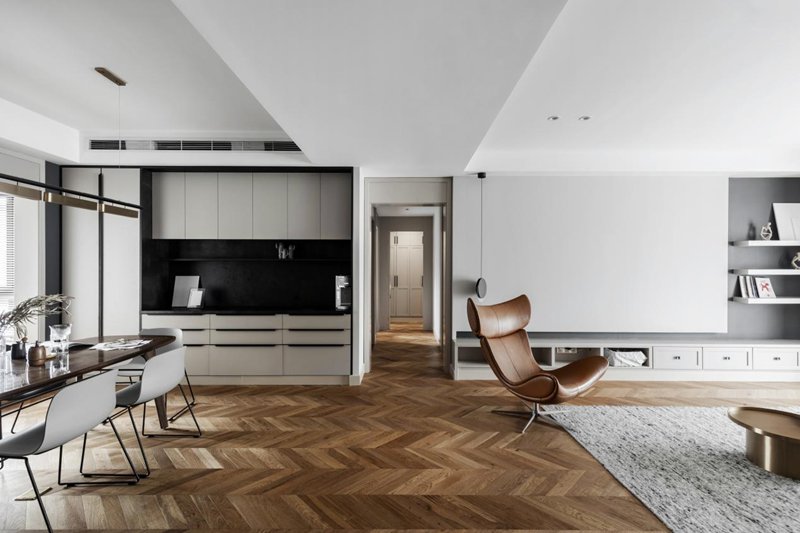 135㎡現(xiàn)代清雅兩居室，一家四口的簡單幸福