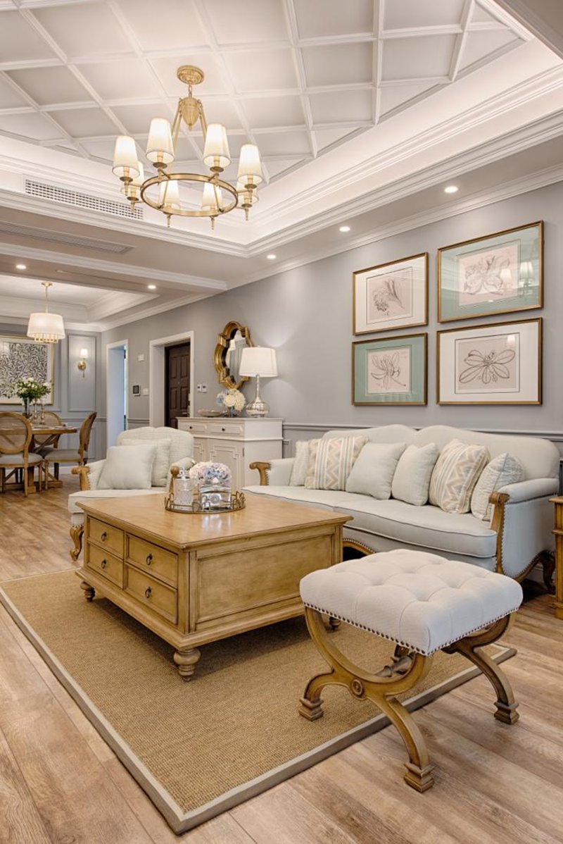 三代同堂的別墅設(shè)計，室內(nèi)優(yōu)雅沉穩(wěn)，打造閑適的美式天倫空間！