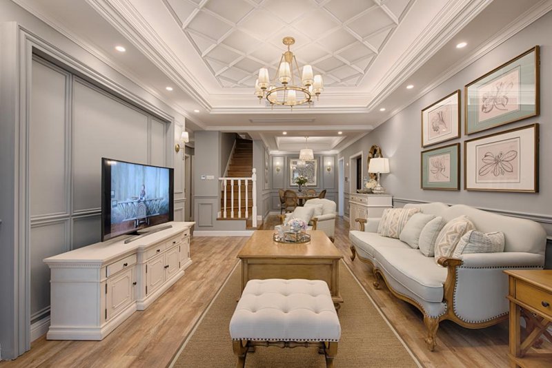 三代同堂的別墅設(shè)計，室內(nèi)優(yōu)雅沉穩(wěn)，打造閑適的美式天倫空間！