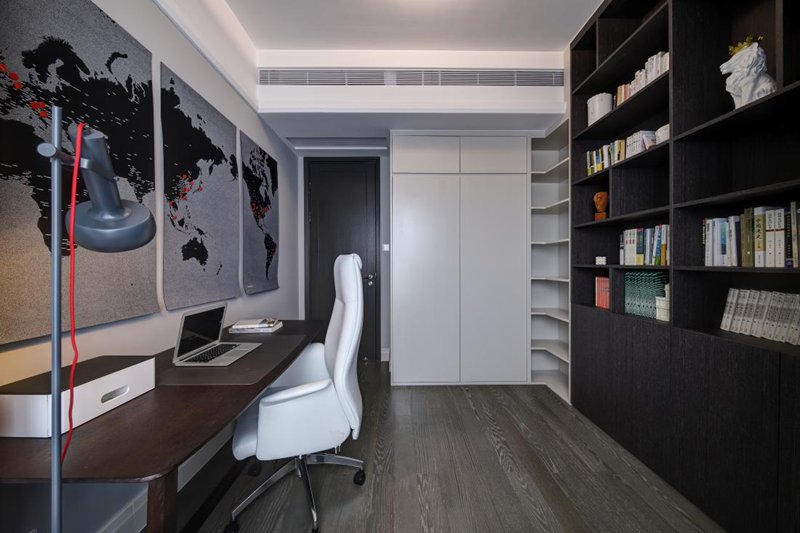 精裝房改造記|148㎡現(xiàn)代簡約風(fēng)，書房隱形床太高級(jí)了